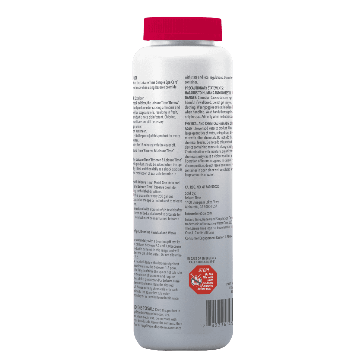 Leisure Time Bromine Tablets 2.2 lbs – Long-Lasting Spa Sanitizer – Easy Water Care – Includes Scum Sponge and 7-in-1 Test Strips