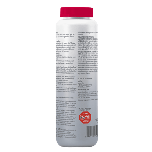 Leisure Time Bromine Tablets 2.2 lbs – Long-Lasting Spa Sanitizer – Easy Water Care – Includes Scum Sponge and 7-in-1 Test Strips