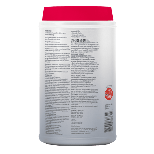 Leisure Time Spa 56 Chlorinating Granules 5 LBS – Fast-Acting Spa Sanitizer – Crystal Clear Water – Includes Scum Sponge and 7-in-1 Test Strips