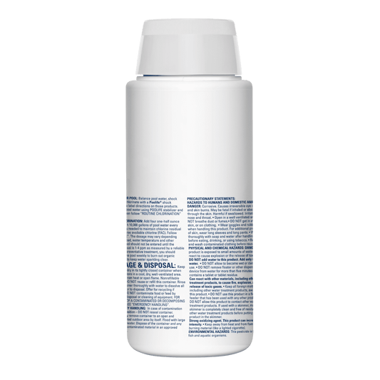 Poolife 1" Cleaning Tablets 5 lb – Powerful Stabilized Chlorine for Small Pools & Spas – Includes 2 Scum Socks and 7-in-1 Test Strips