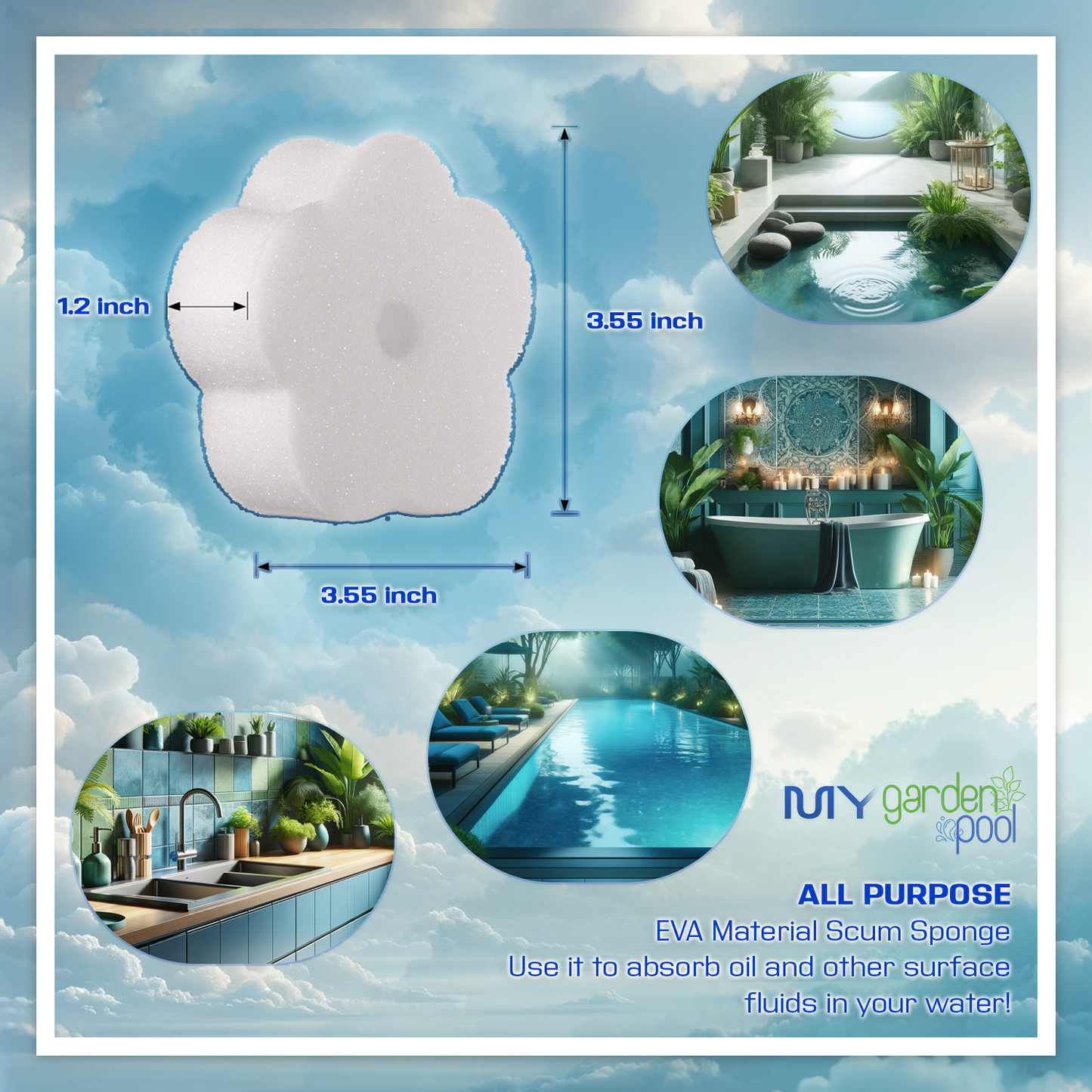 Leisure Time Spa Up 2 lbs – Raises Spa Water pH Levels Safely – Quick Dissolving Formula – Includes Scum Sponge and 7-in-1 Test Strips