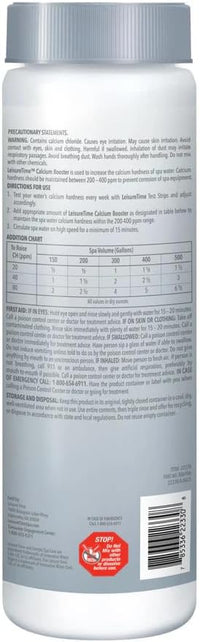 Leisure Time Calcium Booster 1 lb – Prevents Spa Water Corrosion – Protects Spa Surfaces – Includes Scum Sponge and 7-in-1 Test Strips
