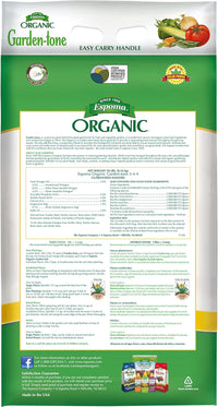 Espoma Garden-tone 18 lb – Vegetable & Herb Fertilizer + Free Claw Gloves & Soil pH Test Kit