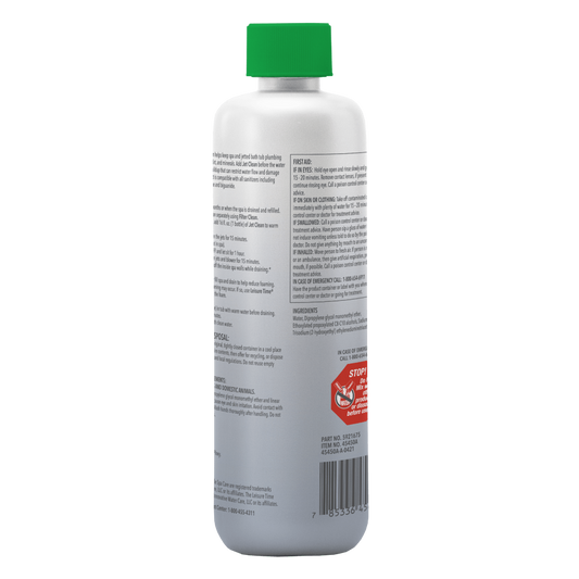 Leisure Time Jet Clean 16 fl oz – Deep Cleans Spa Jets and Plumbing – Easy System Maintenance – Includes Scum Sponge and 7-in-1 Test Strips