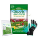 Espoma All Season Lawn Food 28 lb – Organic Lawn Fertilizer 10-0-2 – Includes My Garden Pool Claw Gloves & Soil pH Test Strips
