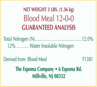 Espoma Blood Meal 3 lb – Organic Nitrogen Supplement for Leafy Growth – Bonus Gloves & Soil pH Test Kit Included