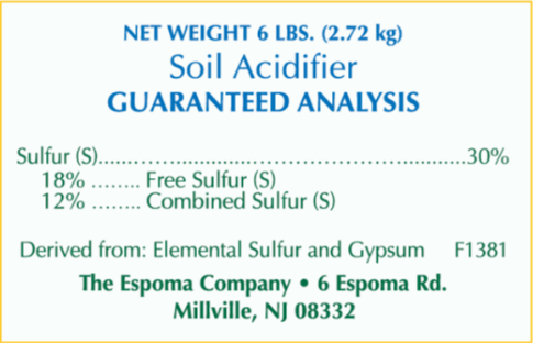 Espoma Soil Acidifier 6 lb – Organic pH Adjuster for Acid-Loving Plants – With Claw Gloves & Soil pH Test Kit