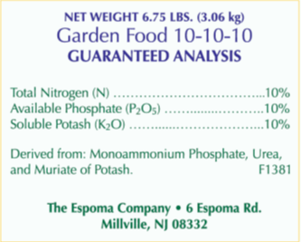 Espoma Garden Food 10-10-10 6.75 lb – All-Purpose Plant Food – Bonus Claw Gloves & Soil pH Test Kit