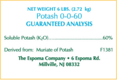 Espoma Potash 6 lb – Premium Potassium Fertilizer for Stronger Roots and Flowers – Includes Claw Gloves & Soil pH Test Kit