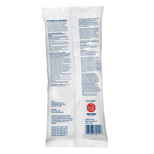 Poolife NST Purify 1 lb – Stabilizer-Free Chlorine Shock for Pools – Tablet Shock Formula – Includes 2 Scum Socks and 7-in-1 Test Strips