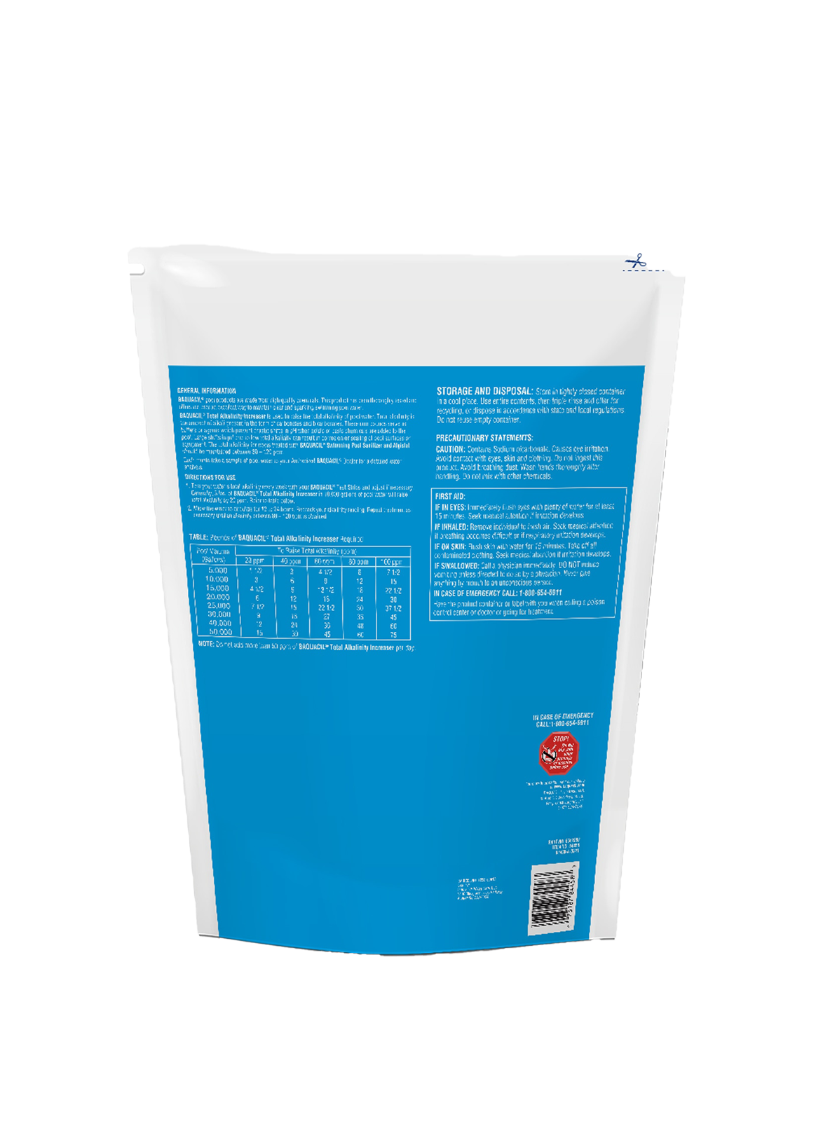 BAQUACIL Total Alkalinity Increaser – 10 lb Bag – Balances pH Stability & Prevents Corrosion – Chlorine-Free Pool Compatible – Includes Scum Socks & Test Strips