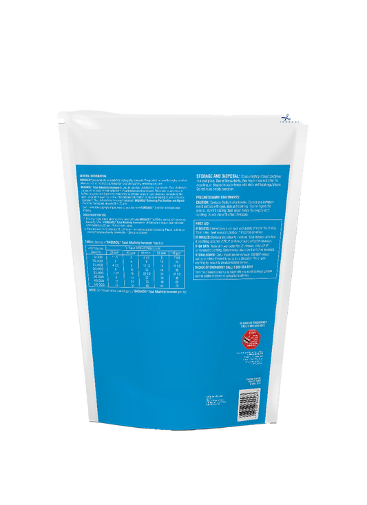 BAQUACIL Total Alkalinity Increaser – 10 lb Bag – Balances pH Stability & Prevents Corrosion – Chlorine-Free Pool Compatible – Includes Scum Socks & Test Strips