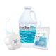 PristineBlue 64 fl oz – Long-Lasting Spa and Pool Sanitizer – Soft on Skin and Surfaces – Includes Scum Sponge, Flower Oil-Absorbing Sponge, and 7-in-1 Test Strips