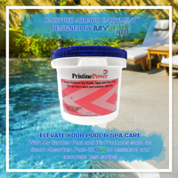 PristinePower 25 lb – Bulk Non-Chlorine Oxidizing Shock – Ideal for Season-Long Water Clarity – Includes Scum Sponge & Test Strips