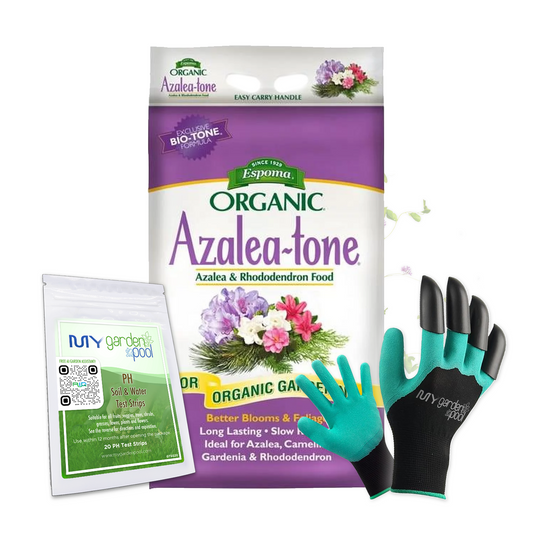 Espoma Azalea-tone 18 lb – Acid-Loving Plant Fertilizer + Free Claw Gloves & pH Test Kit