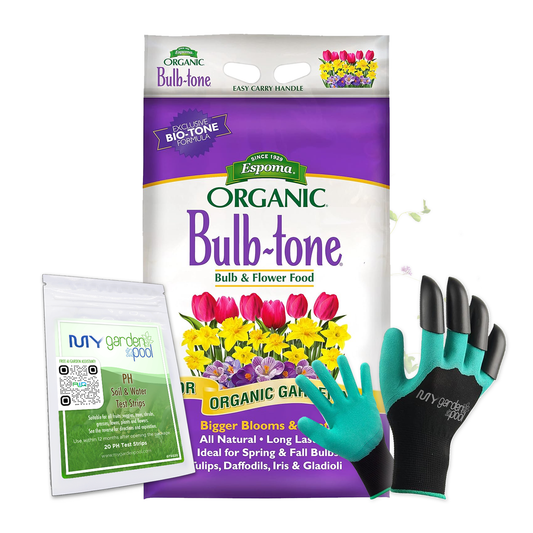 Espoma Bulb-tone 18 lb – Fertilizer for Flowering Bulbs + Free Claw Gloves & pH Test Kit