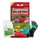 Espoma Lawn Food 15-0-5 – 40 lb Organic Lawn Fertilizer – Includes My Garden Pool Claw Gloves & Soil pH Test Strips