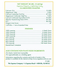 Espoma Lightning Lime 30 lb – Fast-Acting Calcium Lawn Supplement – Includes My Garden Pool Claw Gloves & Soil pH Test Strips