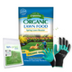 Espoma Spring Lawn Booster 30 lb – Organic Lawn Fertilizer with Bio-tone – Includes My Garden Pool Claw Gloves & Soil pH Test Strips