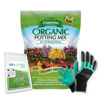 Espoma Organic Potting Mix 4 qt – All-Natural Indoor & Outdoor Planting Soil – Bonus Claw Gloves & Soil pH Test Kit