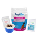 Poolife Calcium Plus 8 lb – 93% Calcium Hardness Increaser – Protects Pool Surfaces & Equipment – Includes 2 Scum Socks and 7-in-1 Test Strips