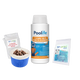 Poolife 1" Cleaning Tablets 5 lb – Powerful Stabilized Chlorine for Small Pools & Spas – Includes 2 Scum Socks and 7-in-1 Test Strips