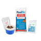 Poolife Rapid Shock 1 lb – Fast-Dissolving Pool Chlorine Shock – Restores Water Clarity – Includes 2 Scum Socks and 7-in-1 Test Strips