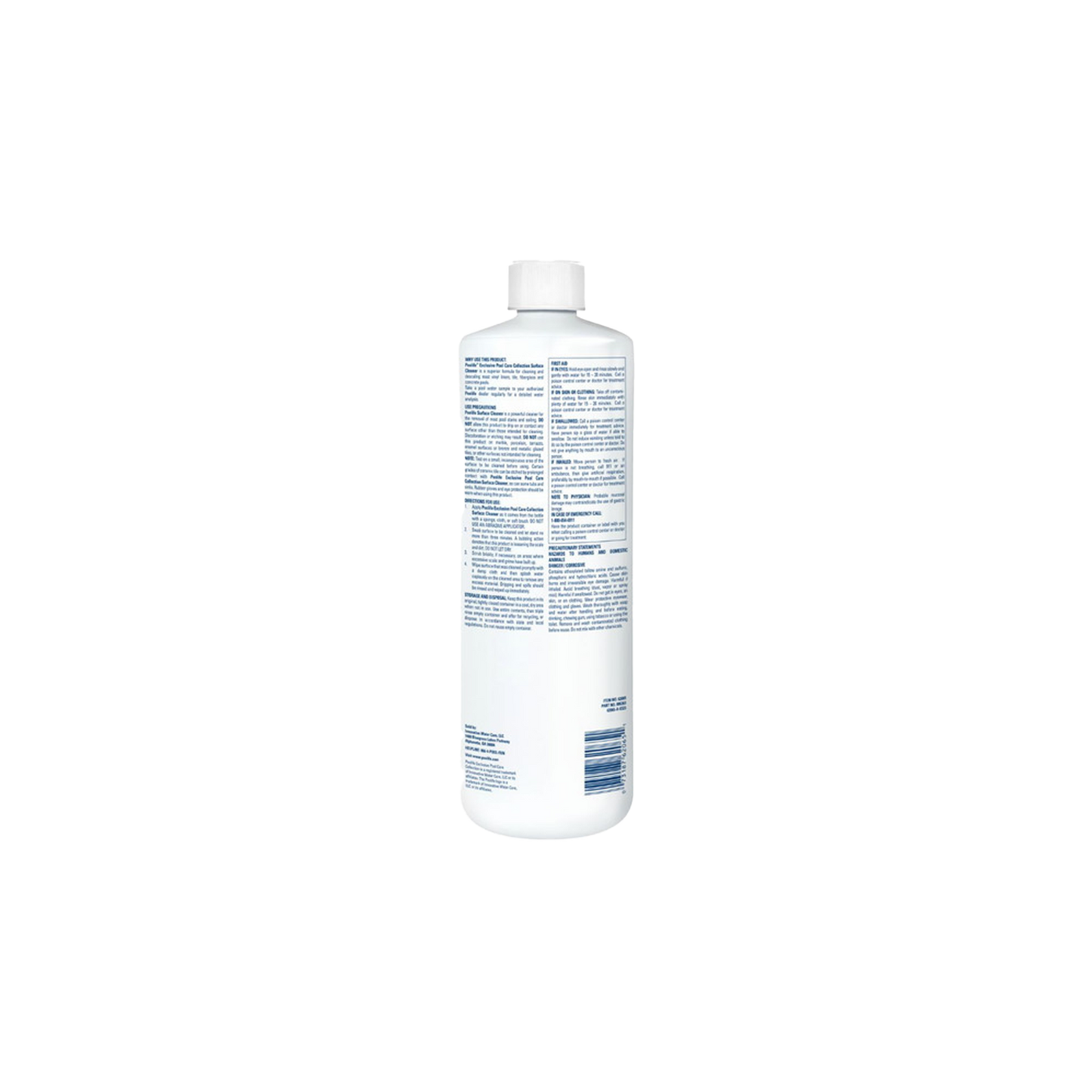 Poolife Surface Cleaner 32 fl oz – Removes Scum Lines & Grease from Pool Walls – Safe for All Surfaces – Bonus Test Strips & 2 Scum Socks