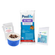 Poolife NST Purify 1 lb – Stabilizer-Free Chlorine Shock for Pools – Tablet Shock Formula – Includes 2 Scum Socks and 7-in-1 Test Strips