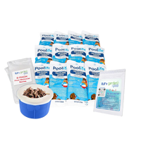 Poolife Non-Chlorine Oxidizer 12 Pack (1 lb each) – Ideal for Bromine Pools – Weekly Pool Shock – Includes 2 Scum Socks and 7-in-1 Test Strips