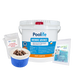 Poolife Bromine Advance 25 lb – Powerful Bromine Tablets for Pools & Spas – Includes 2 Scum Socks and 7-in-1 Test Strips