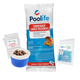 Poolife TurboShock Treatment 1 lb – Powerful Pool Shock – Fast Water Recovery + Free Scum Socks & 7-in-1 Test Strips