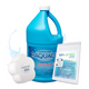BAQUACIL Swimming Pool Oxidizer 1 Gallon – Non-Chlorine Pool Shock – Revives and Refreshes Pool Water – Includes 2 Scum Socks and 7-in-1 Test Strips