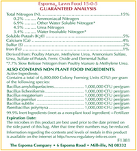 Espoma Lawn Food 15-0-5 – 40 lb Organic Lawn Fertilizer – Includes My Garden Pool Claw Gloves & Soil pH Test Strips