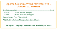 Espoma Weed Preventer 25 lb – Corn Gluten Organic Pre-Emergent – Includes My Garden Pool Claw Gloves & Soil pH Test Strips