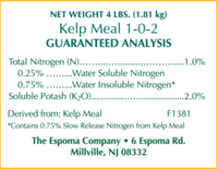 Espoma Kelp Meal 4 lb – Organic Seaweed Fertilizer for Plants & Lawns – Includes My Garden Pool Gloves & Soil pH Test Strips