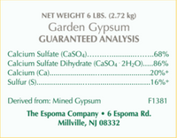 Espoma Garden Gypsum 6 lb – Organic Soil Conditioner for Clay Soil – Includes Claw Gloves & Soil pH Test Kit
