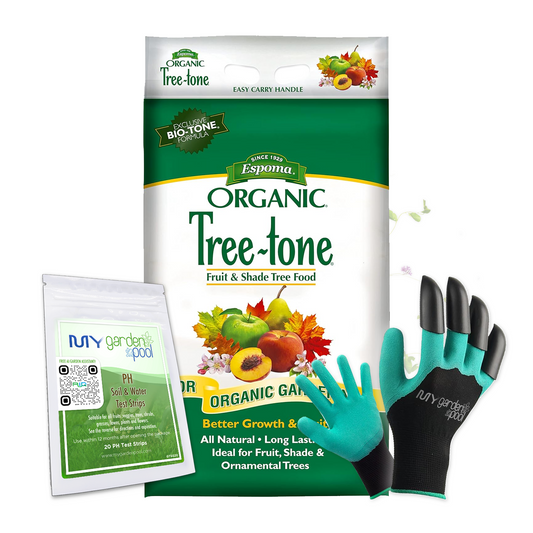 Espoma Tree-tone 18 lb – Natural Tree Fertilizer + Free Soil pH Test & Claw Gloves