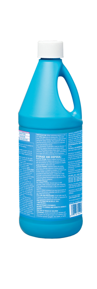 BAQUACIL Algicide 32 fl oz – Non-Foaming Algae Control for Chlorine-Free Pools – Prevents Green Algae Growth – Includes Test Strips & Scum Socks
