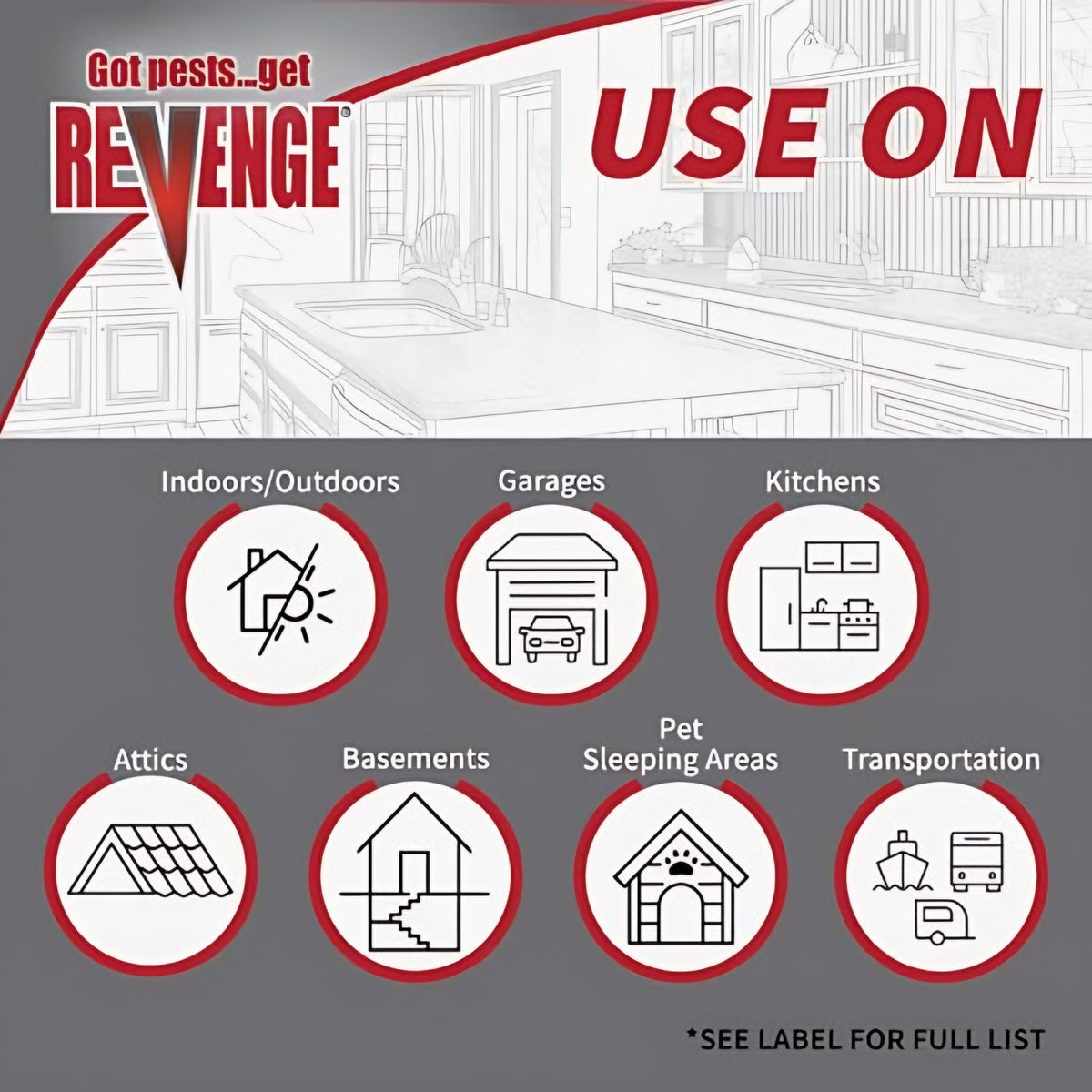 Bonide Bonide Revenge House Guard Household Pest Control label and directions
