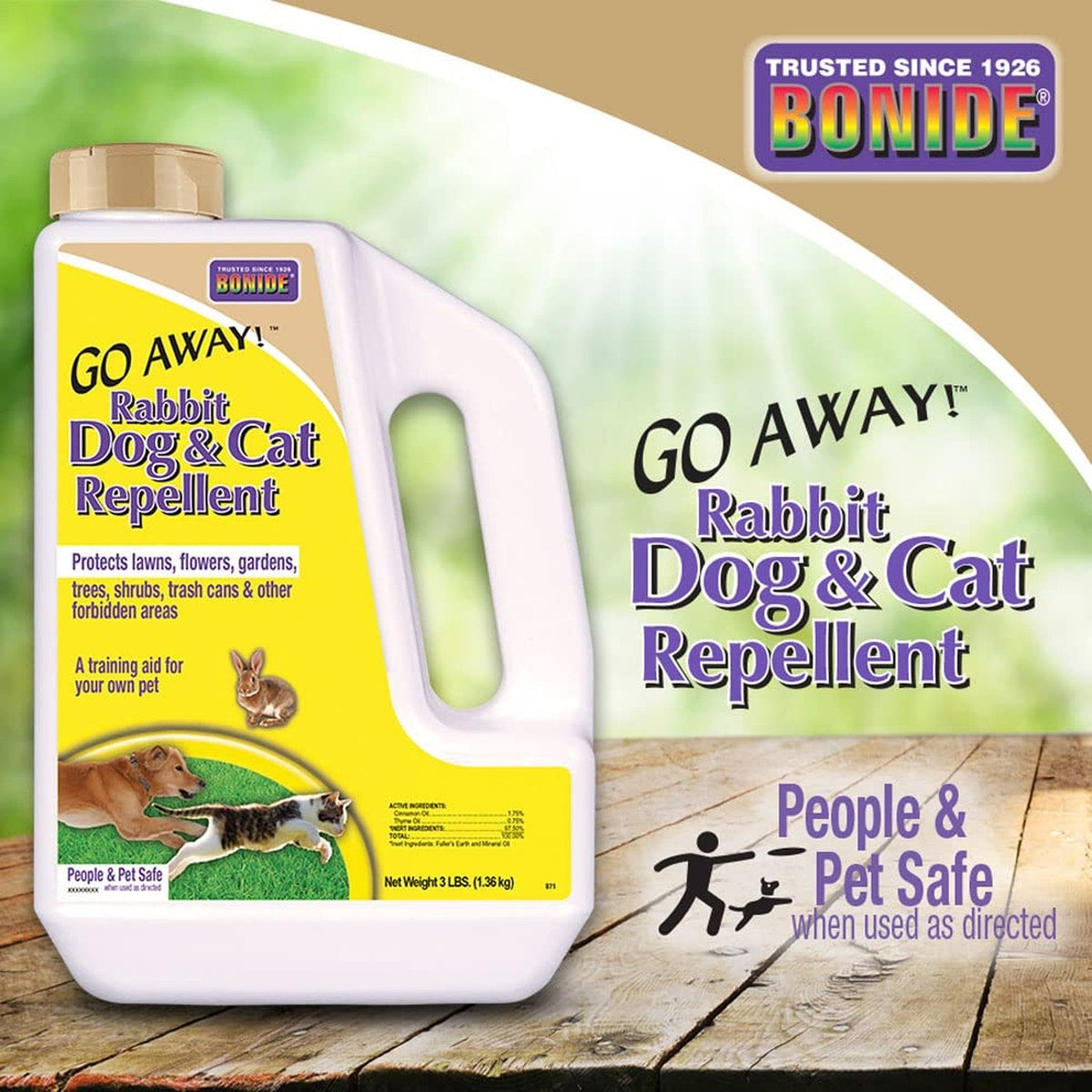 Bonide Bonide Go Away! Rabbit label and directions