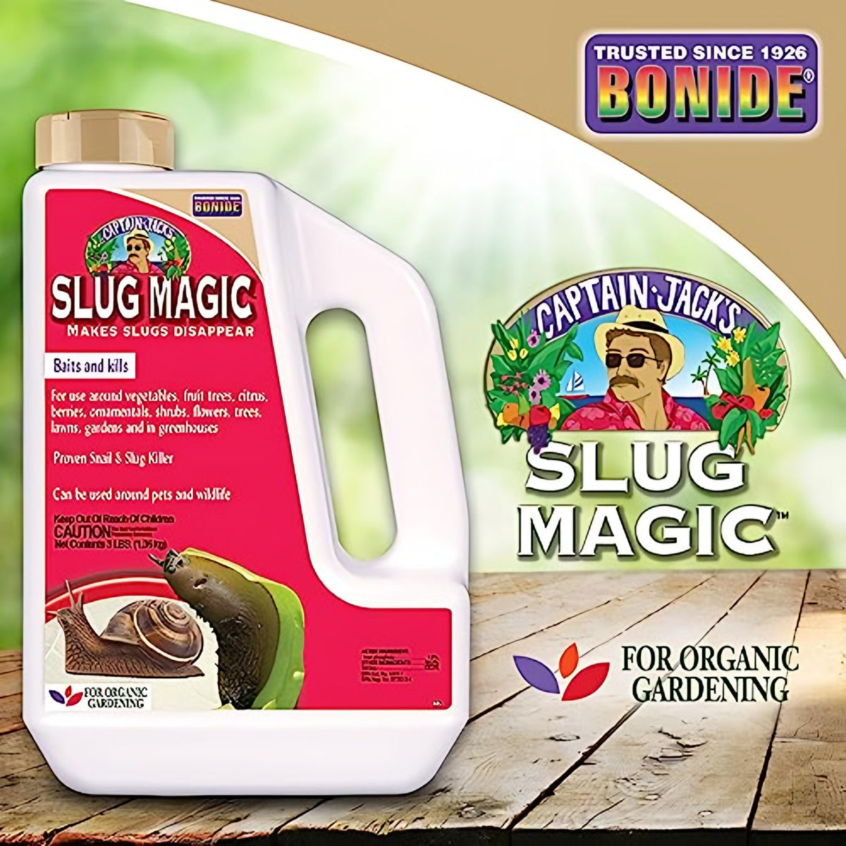 Bonide Bonide Captain Jack's Slug Magic Granules in use