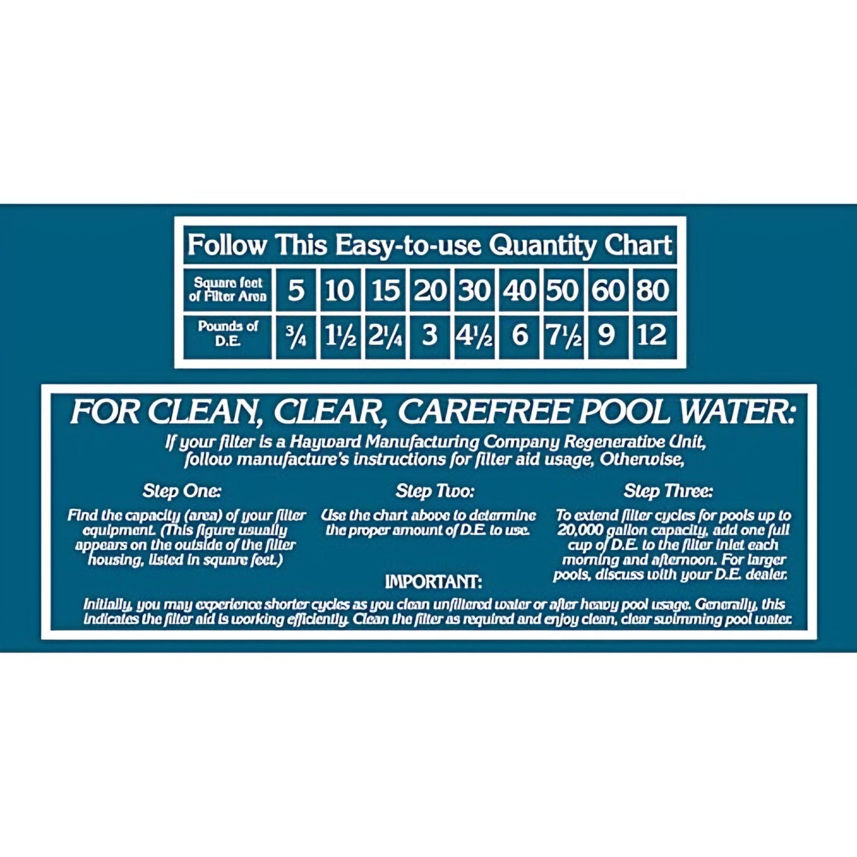 Robelle D.E. Pool Filter Powder product details
