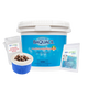 BAQUACIL Calcium Hardness Increaser – 25 lb Pail – 93% Pure Calcium Chloride – Raises Hardness & Protects Pool Surfaces – Bonus Test Strips & Scum Socks