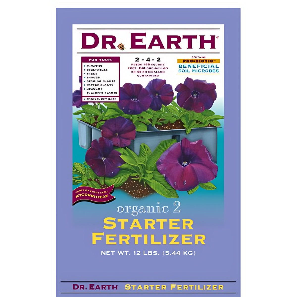 Dr. Earth Dr. Earth Root Zone Organic Starter Fertilizer 2-4-2, 12 lb – Root Development Support