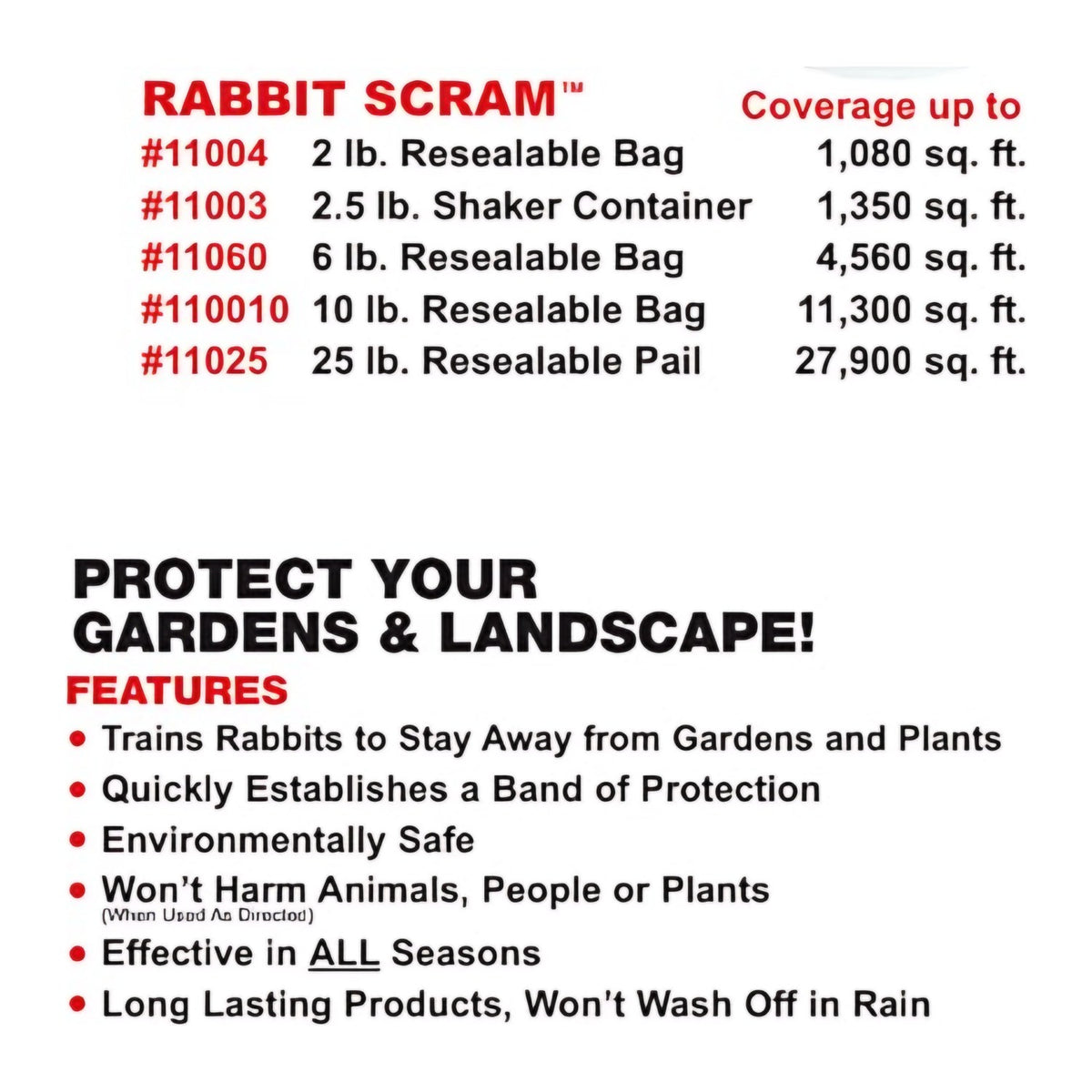 Epic Repellents Rabbit Repellent Granules in use