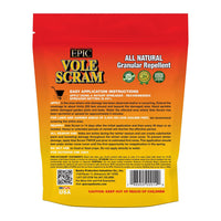 Epic Repellents Vole Repellent Granules label and directions