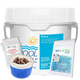 Pool Breeze Extra All-in-One Chlorine Tablets – 21 lb Pail – Multi-Action Sanitizer – Includes Scum Socks & Test Strips