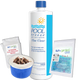 Pool Breeze Floc Clear Clarifier – 32 oz – Drops Particles Fast – Includes Scum Socks & Test Strips