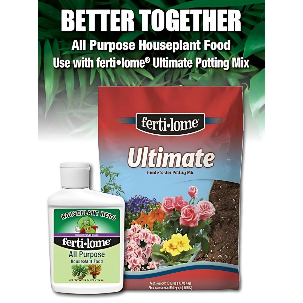 Fertilome All-Purpose Potting Mix label and directions